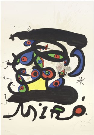 Joan Miró Barcellona 1893 - Palma di Maiorca 1983 Manifesto per l'esposizione...