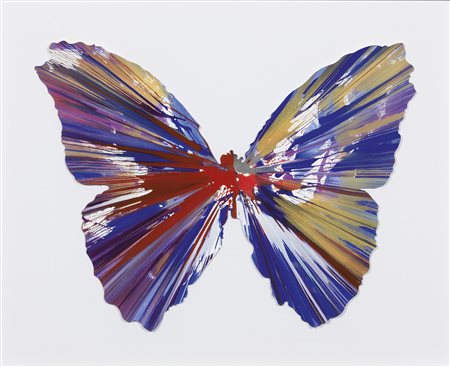 Damien Hirst Bristol 1965 Butterfly Spin Painting, 2009 Acrilico su carta,...