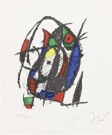 Joan Miró Barcellona 1893 - Palma di Maiorca 1983 Joan Miró litografo II,...