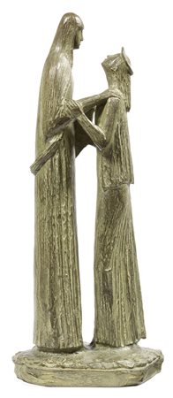 Arturo Martini Treviso 1889 - Milano 1947 L'educanda e la Madonna Scultura in...