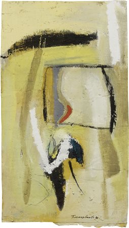 Tommaso Cascella Roma 1951 Senza titolo, 1988 Tecnica mista su cartone, cm....