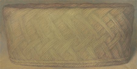 Fabio Aguzzi Milano 1953 Cesto lombardo, 1992 Olio su tela, cm. 55x110 Titolo...