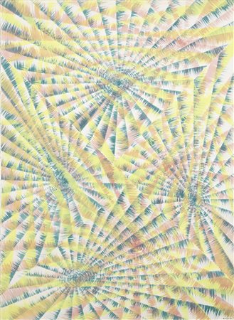 Mario Nigro Pistoia 1917 - Milano 1992 Vibrazioni simultanee, 1961 Tempera su...