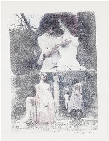 Mimmo Rotella Catanzaro 1918 - Milano 2006 Senza titolo, 1973 Frottage su...