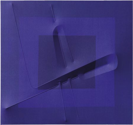 Agostino Bonalumi Vimercate (Mi) 1935 - Milano 2013 Blu, 2005 Tela...