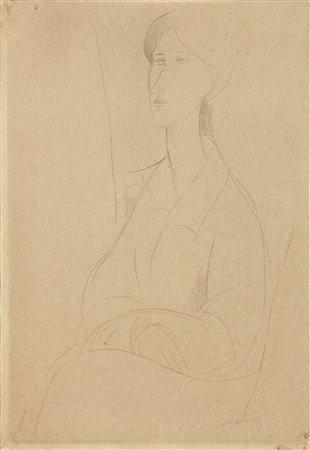 Amedeo Modigliani Livorno 1884 - Parigi 1920 Hanka Zborowska seduta con le...