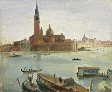 Virgilio Guidi Roma 1891 - Venezia 1984 San Giorgio, 1927-28 Olio su tela,...