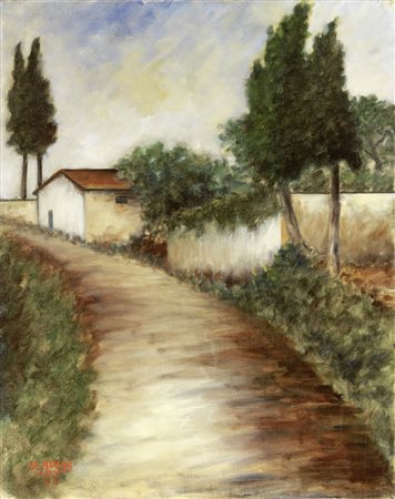 Ottone Rosai Firenze 1895 - Ivrea (To) 1957 Strada di Bagno a Ripoli, 1932...