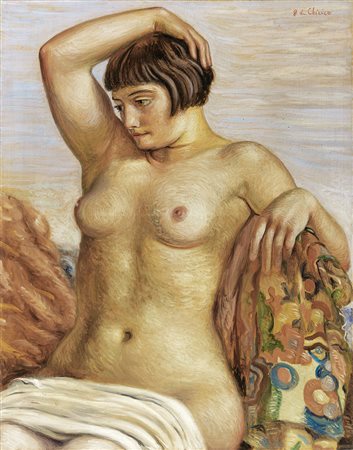 Giorgio de Chirico Volos 1888 - Roma 1978 Nudo di donna, 1930 Olio su tela,...