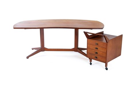 FRANCO ALBINI E FRANCA HELG Scrivania con cassettiera