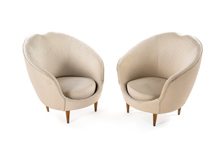 ICO PARISI Attr. Coppia di poltrone