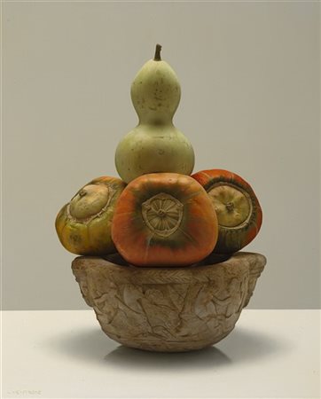 Luciano Ventrone "Questo è curioso" 2006
olio su tela
cm 60x50
Firmato in basso