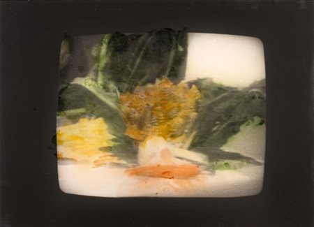 Mario Schifano "Senza titolo" 1977
smalto su tela emulsionata e perspex
cm 51x71