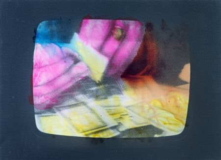 Mario Schifano "Senza titolo" 1977
smalto su tela emulsionata e perspex
cm 51x71