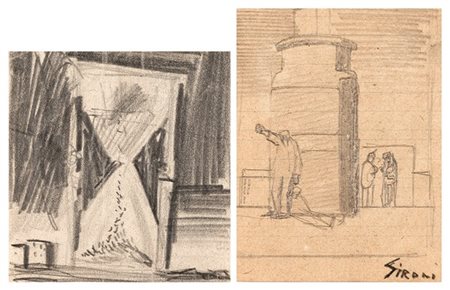 Mario Sironi ""Studio per l'illustrazione 'La pace russa' (pubblicata in 'Il Pop