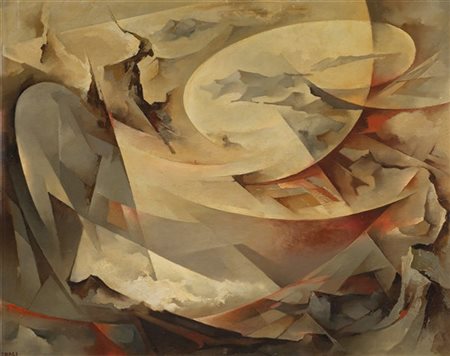 Tullio Crali "Impennata" 1973
olio su tela
cm 75x95
Firmato in basso a sinistra