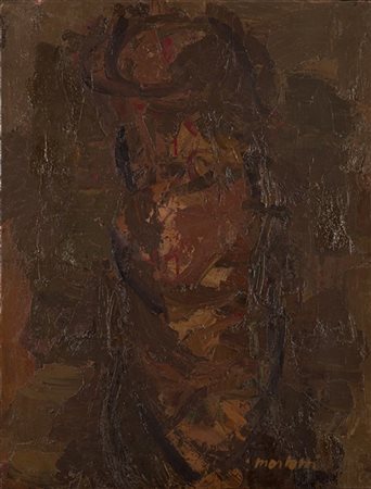Ennio Morlotti "Nudo" 1963
olio su tela
cm 70,5x54
Firmato in basso a destra
Fir