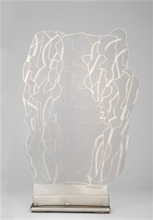 Pietro Consagra "Sottilissima n. 1" 1995
acciaio inox forato
cm 25x17,7x0,02
Fir