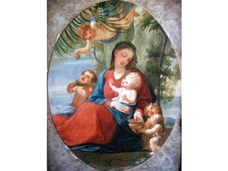 Giuseppe Bossi (Busto Arsizio 1777 - Milano 1815) Madonna con San Giovannino...