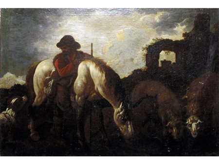 Philip Peter Roos, detto Rosa da Tivoli Francoforte sul Meno 1657 - Roma 1706...