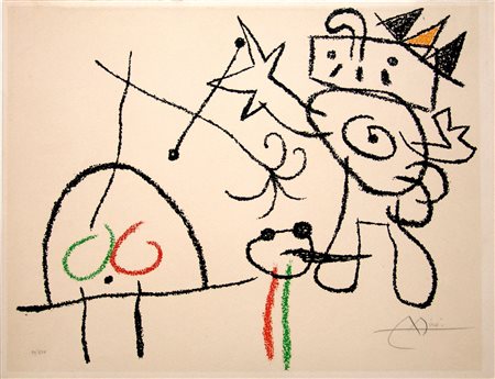 JOAN MIRÓ, Ubu aux Baléares, 1971