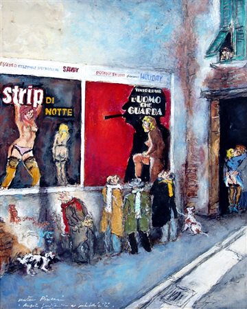 WALTER PIACESI, Angolo periferico e pubblicità, 2000