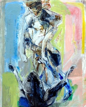 ENNIO CALABRIA, Studio per figura e cane, 2000