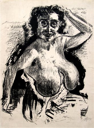 OTTO DIX, Halbakt, 1924