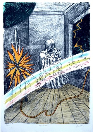 GIORGIO DE CHIRICO, L'arcobaleno, 1969