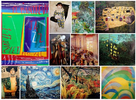 U. BOCCIONI, G. DE CHIRICO, N. DE MARIA, L. DUDREVILLE, G. KLIMT, P. PICASSO, H. ROUSSEAU, V. VAN GOGH, senza titolo