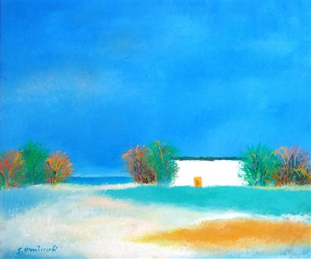 GIOVANNI OMICCIOLI, Paesaggio, 1969
