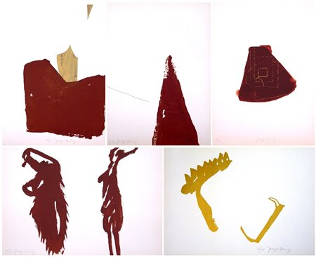 JOSEPH BEUYS, Fünf lithographien, 1977