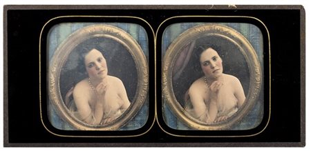 FELIX JACQUES MOULIN (Attr.) Ritratto incorniciato 1850 ca.

Dagherrotipo stereo