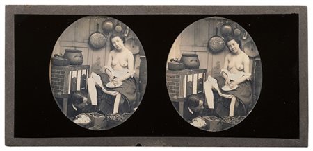 ANONIMO Scena erotica 1850 ca.

Dagherrotipo stereoscopico. Doppia lastra montat