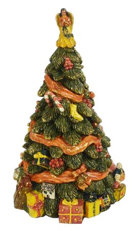 UN OGGETTO D'ARREDO un carillon a forma di albero natalizio cm h 25 ottime...