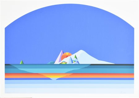 Keizo Morishita SENZA TITOLO serigrafia su carta, cm 50x70 esemplare 54 su...