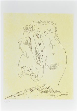 André Masson PUBERTA', 1957 litografia su carta, cm 48x34 esemplare CXVII su...