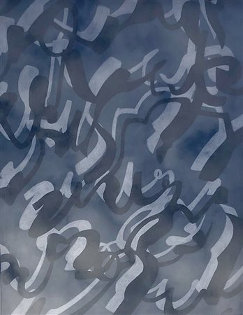 FERRARI AGOSTINO MILANO (MI) 1938 Evento - Scrittura 1987 Acrilico e sabbia...