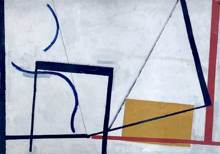 PARDI GIANFRANCO MILANO (MI) 1933 Senza titolo 1986 Olio e collage su cartone...