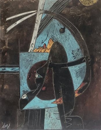 DOVA GIANNI ROMA (RM) 1925 Senza titolo 1965 Olio su tela 45,00x35,00...