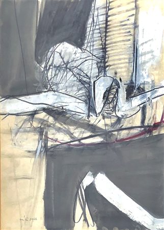 ARICO' RODOLFO MILANO (MI) 1930 Senza titolo 1962 Tecnica mista su carta...