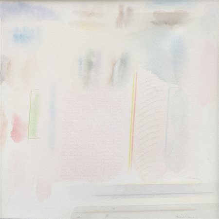 GUARNERI RICCARDO FIRENZE (FI) 1933 La luce è rosa Tecnica mista su tela...