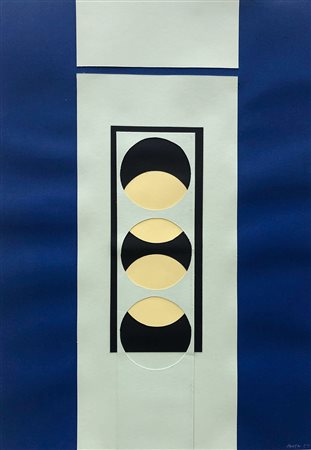 PANTALEONI IDEO LEGNAGO (PD) 1904 Senza titolo 1955 Collage su cartoncino...