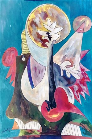 DOVA GIANNI ROMA (RM) 1925 Senza titolo 1956 Tempera su carta 60,00x40,00...