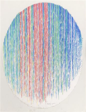 DORAZIO PIERO ROMA (RM) 1927 Senza titolo 1982 Tempera su carta 60,00x45,00...