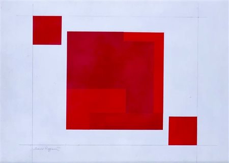 REGGIANI MAURO NONANTOLA (MO) 1897 Studio per composizione geometrica Tempera...