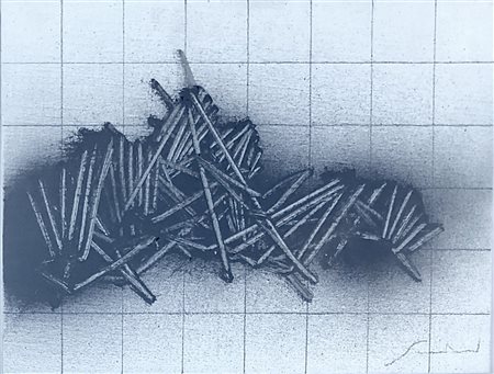 SCANAVINO EMILIO GENOVA (GE) 1922 Immagine 1985 Olio su tela 30,00x40,00...