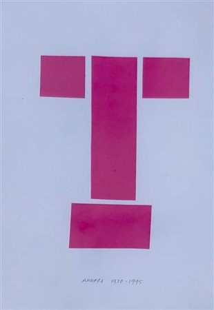 MUNARI BRUNO MILANO (MI) 1907 Senza titolo 1970 Collage su cartoncino...