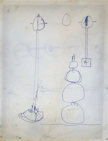 SCANAVINO EMILIO GENOVA (GE) 1922 Senza titolo 1970 Inchiostro di penna su...