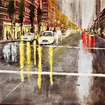 OTTOBRE FRANCESCO Formia (LT) (LATINA) 1956 METROPOLI 2018 ACRILICO...